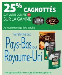 Gamme de Fromages British Heritage et Holland Master