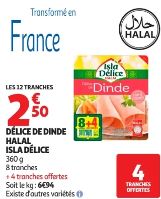 Délice de dinde Halal Isla Délice