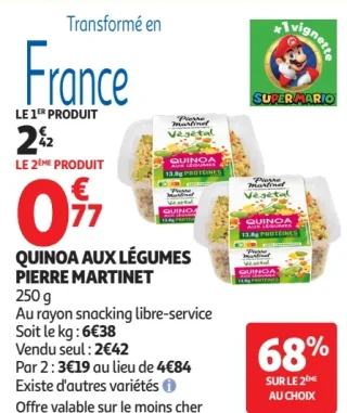 Quinoa aux légumes Pierre Martinet