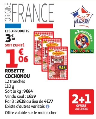 ROSETTE COCHONOU 12 tranches