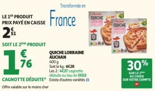 Quiche Lorraine Auchan