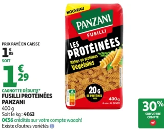 Fusilli Protéinées Panzani