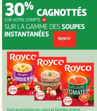 Gamme des Soupes Instantanées Royco