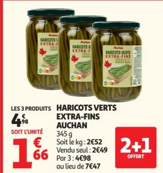 Haricots Verts Extra-Fins Auchan