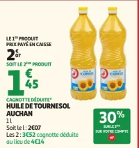 Huile de Tournesol Auchan