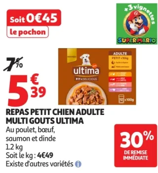 Repas Petit Chien Adulte Multi Gouts Ultima