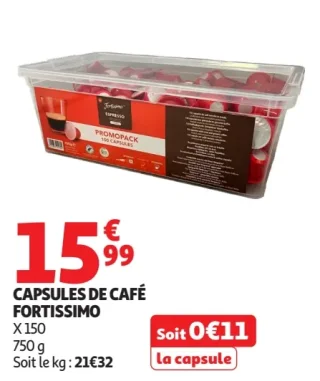 Capsules de café Fortissimo