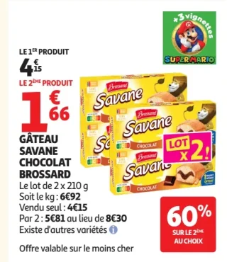 Gâteau Savane Chocolat Brossard