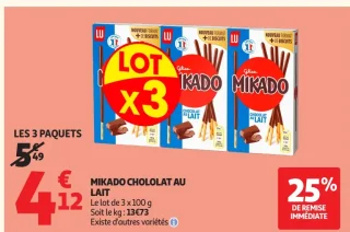 Mikado Chocolat au Lait