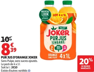Pur jus d'orange Joker