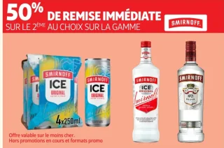 Gamme Smirnoff (Smirnoff Ice, Vodka)