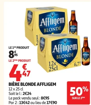 BIÈRE BLONDE AFFLIGEM 12 x 25 cl