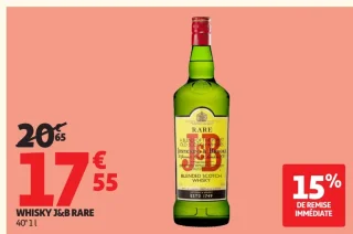 WHISKY J&B RARE 40° 1 L
