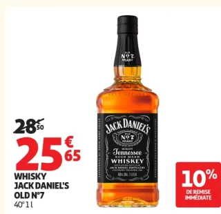 WHISKY JACK DANIEL'S OLD N°7 40° 1 L