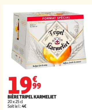 BIÈRE TRIPEL KARMELIET 20 x 25 cl