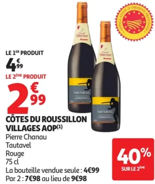 Côtes du Roussillon Villages AOP Pierre Chanau Tautavel Rouge
