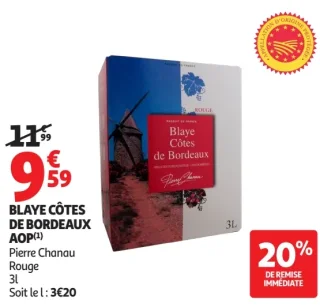 Blaye Côtes de Bordeaux AOP Pierre Chanau Rouge