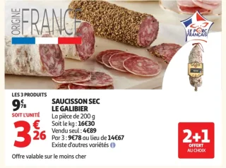 Saucisson sec Le Galibier