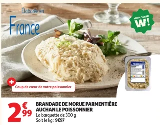Brandade de Morue Parmentière Auchan Le Poissonnier
