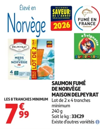 Saumon Fumé de Norvège Maison Delpeyrat