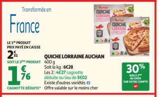Quiche Lorraine Auchan