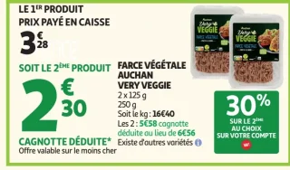 Farce végétale Auchan Very Veggie
