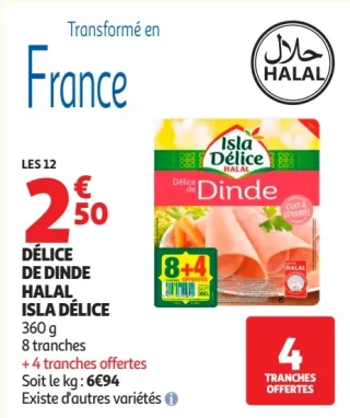 Délice de dinde halal Isla Délice
