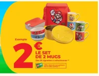 Le set de 2 mugs Super Mario