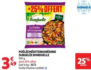 Poêlée Méditerranéenne surgelée Bonduelle