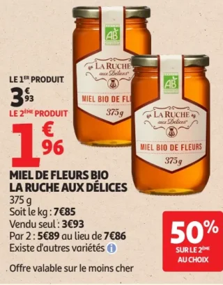 Miel de fleurs bio La Ruche aux Délices