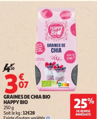Graines de chia bio Happy Bio