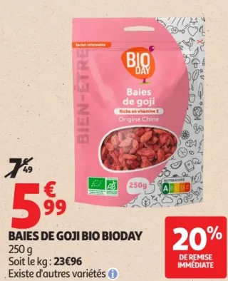 Baies de goji bio Bioday
