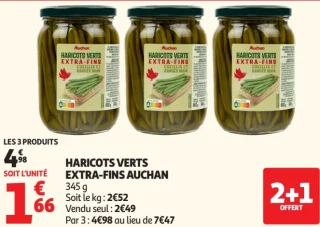 Haricots Verts Extra-Fins Auchan
