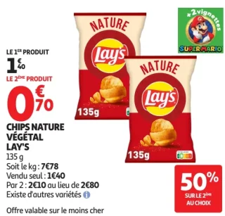 Chips Nature Végétal Lay's