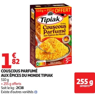 Couscous parfumé aux épices du monde Tipiak