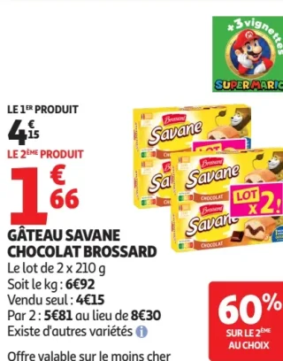 Gâteau Savane Chocolat Brossard