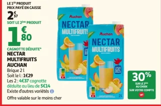 Nectar multifruits Auchan