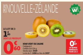 Kiwi vert ou jaune