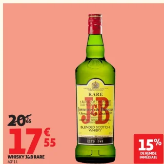 WHISKY J&B RARE 40° 1 l
