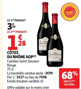 Côtes du Rhône AOP Combes Saint Sauveur