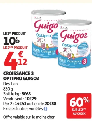 Croissance 3 Optipro Guigoz