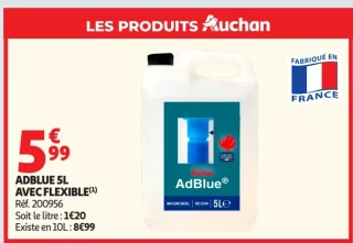 ADBLUE 5L AVEC FLEXIBLE Auchan