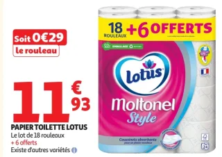 Papier toilette Lotus Moltonel Style