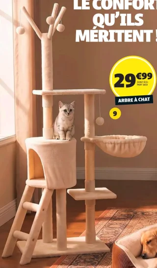 Arbre à chat en bois