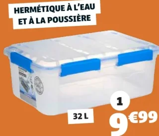 Boîte de rangement hermétique 32L GiFi
