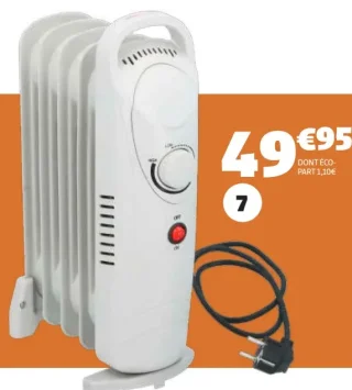 Radiateur bain d'huile