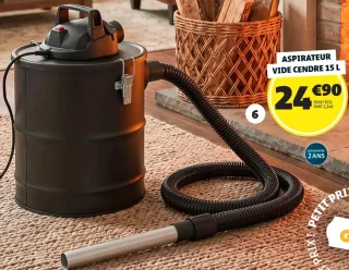 Aspirateur vide cendre 15 L GiFi