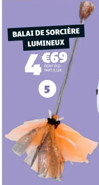 BALAI DE SORCIÈRE LUMINEUX