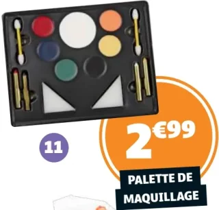 Palette de maquillage 15 pièces