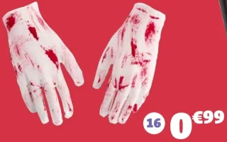 Gants adulte ensanglantés GiFi